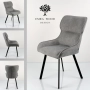 Krzesło DELUXE KR-180 Tkanina STRONG 14 Noga Metalowa